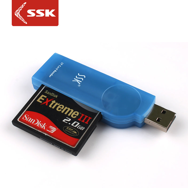 SSK Biaowang USB yüksək sürətli kart oxuyucu SLR kamera CF kart xüsusi kart oxuyucu Amber SCRS028