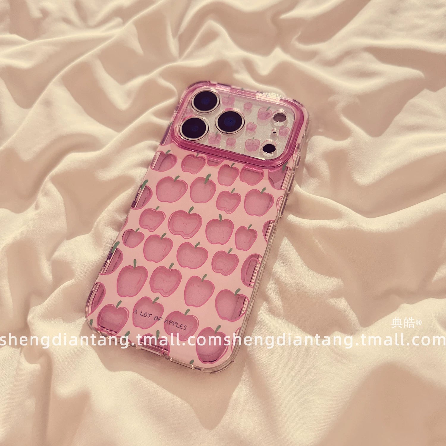 Niş ikiqat çəhrayı Apple Apple 17ProMax cib telefonu üçün qab iphone17 yeni 16pro girl 15 kreativ 14 qabaqcıl qadın modeli 16promax yumşaq silikon qoruyucu örtük zənciri