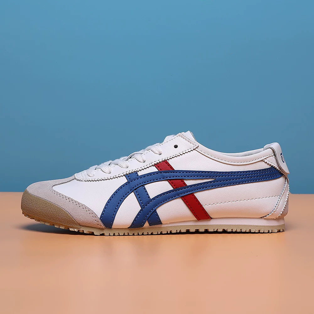 Klassik Kuijia Mexi 66 Tiger Zolaqlı Yapon Stilində Kişilər və Qadınlar üçün Sürüşkən Dəri Ayaqqabılar, Agande Təlim Ayaqqabıları