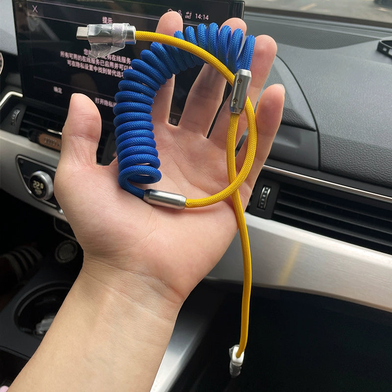 Tətbiq edilə bilən CarPlay Avtomobilə quraşdırılmış USB kabel Volkswagen BMW Audi Mercedes-Benz Yay Çıxarılan Avtomobil Doldurma Kabel