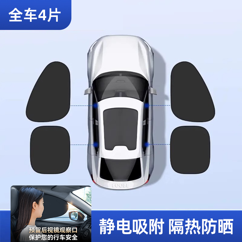 Sun protection curtain for interior sun protection and thermal insulation of German car windows