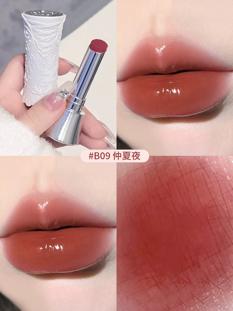 Flower Knows Çiyələk Rokoko Dodaq Kremi, Dodaq Boyası, Dodaq Palçığı, Payız/Qış Parlaqlaşdırıcı Dodaq Parıldadıcısı, Çılpaq Rənglər, Mat Məxmər Sonluq