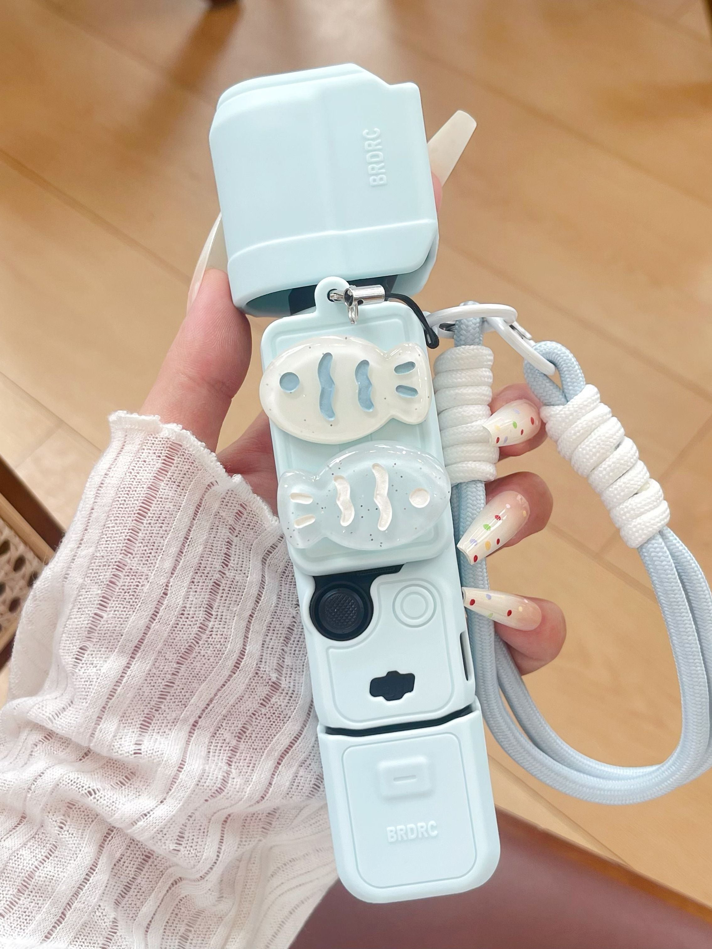Sevimli kiçik balıq DJI qoruyucu qabıq cib 3 qoruyucu örtük silikon xarici örtük soyutma gimbal kamerası itməyə qarşı lanyard 4