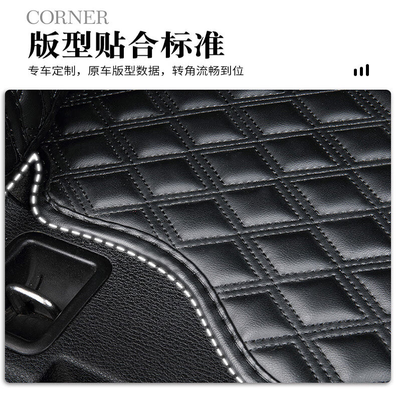 2009-2016 Mercedes-Benz GLK trunk mat, genuine leather Nappa leather, GLK260, GLK300, GLK200, car trunk mat.