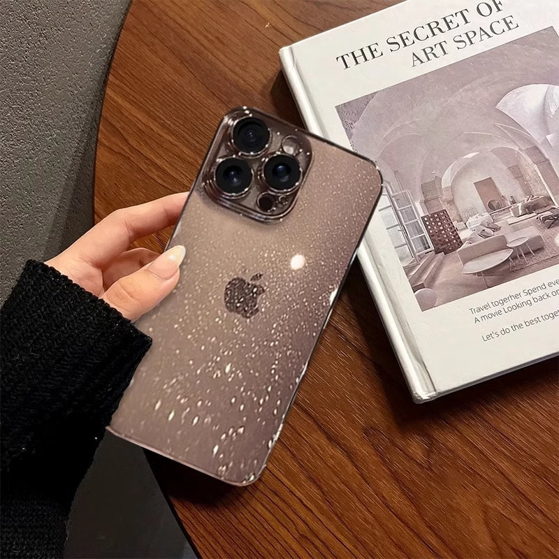 Galaxy parıldayan toz Apple 16promax cib telefonu qutusu, quraşdırılmış linza plyonkalı yeni iphone15pro 14 ultra nazik və şəffaf 13 yaşlı cütlük 12 hər şey daxil olmaqla düşməyə qarşı 11 məşhur qoruyucu qutu 17 üçün uyğundur.