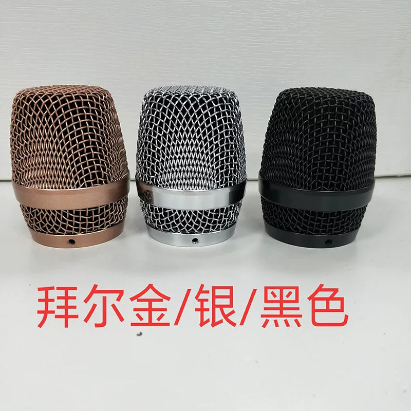 Simsiz mikrofon mesh baş mikrofon qapağı mikrofon aksesuarları baş simsiz metal mesh qapaq mesh baş KTV mikrofon qapağı polad qaynaq mesh