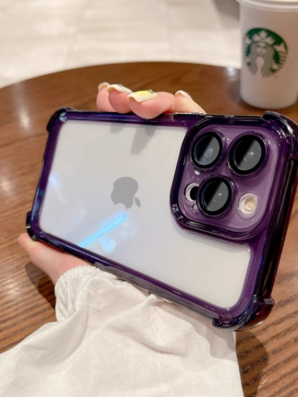 Apple silikon tətbiqi qabıq Apple çanta kəməri 14 düşməyə qarşı şəffaf sərt qabıq 13 dördbucaqlı əl qoruyucusu 16pm17pro15promax tam xrplus11 hava yastığı filmi yeni lens qutusu qram/