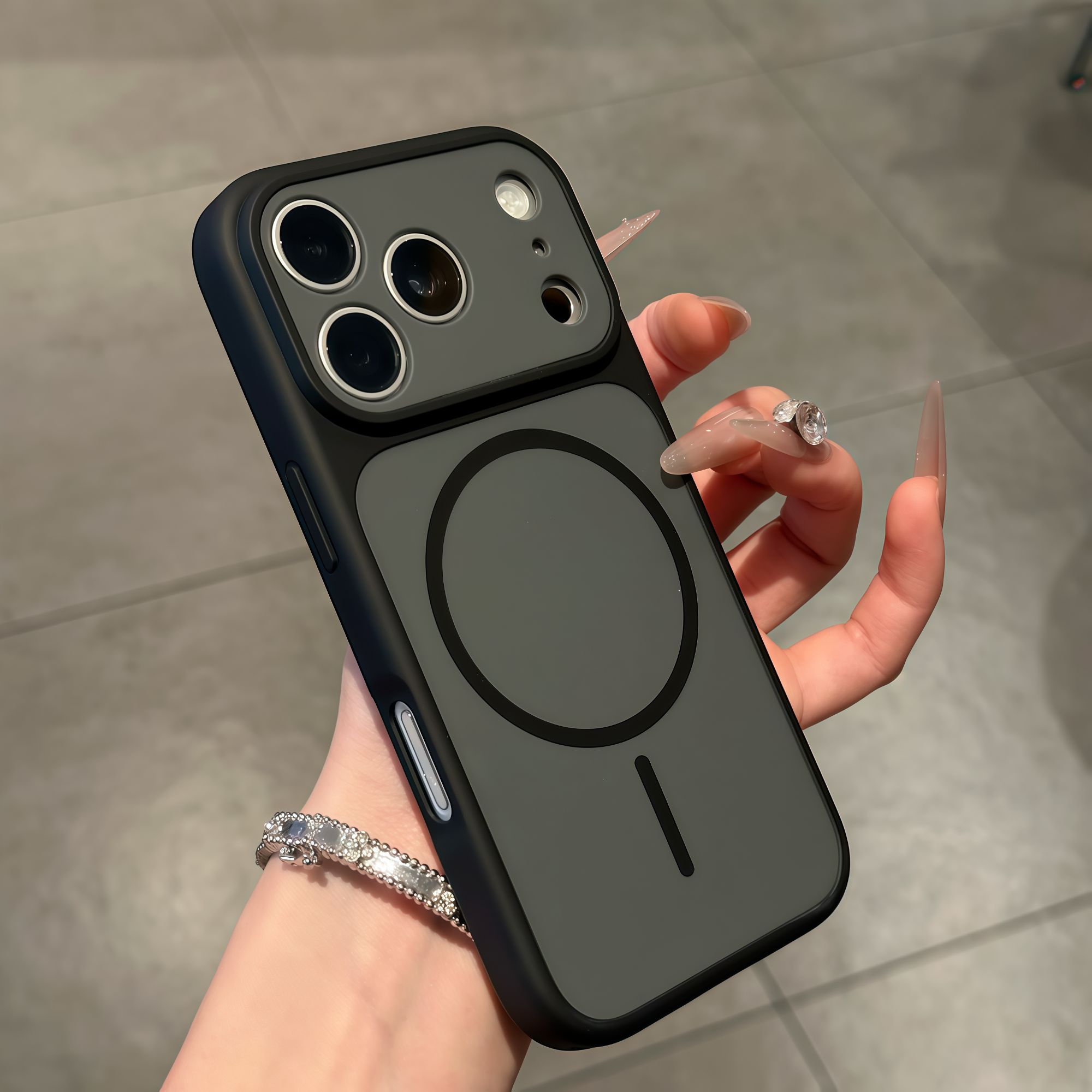 İkinci dəyişiklik 17 maqnitli Apple 17promax cib telefonu qabı iphone16pro sadə dəri hiss iki rəngli ikisi birdə 15pm hər şey daxil silikon anti-düşmə 14/13/12p qoruyucu örtük 11 yüksək səviyyəli niş