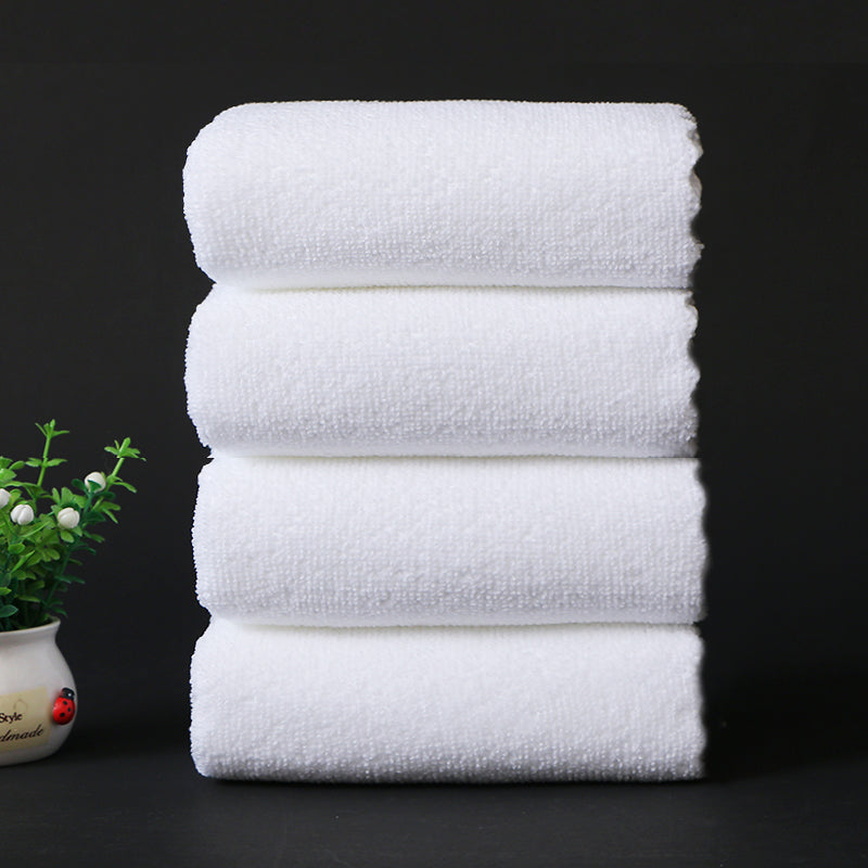 Yüksək keyfiyyətli ağ dəsmal otel otel hamamı hamam üçün isti bulaq saç salonu ayaq masajı birdəfəlik emici hamam dəsmal tüysüz