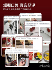 onlycook məişət 316 paslanmayan polad qaşıq qida dərəcəli uzun sap dəyirmi qaşıq qaşıq qaşıq yemək qaşığı