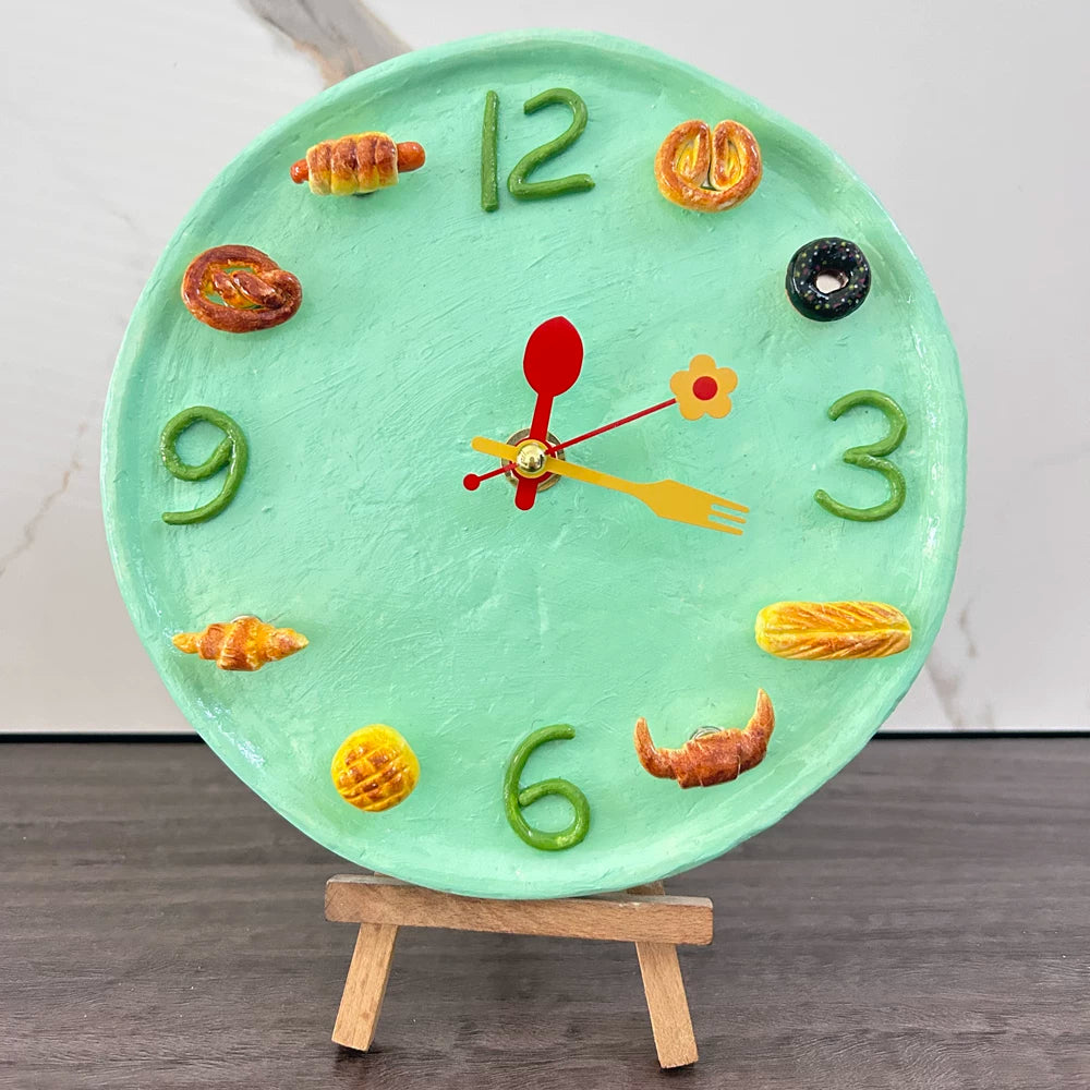 Saat hərəkəti əl istehsalı diy daş plastik gil aksesuarlar saat əsas divar saatı masa saatı materialı gil soyuducu stiker saat nüvəsi