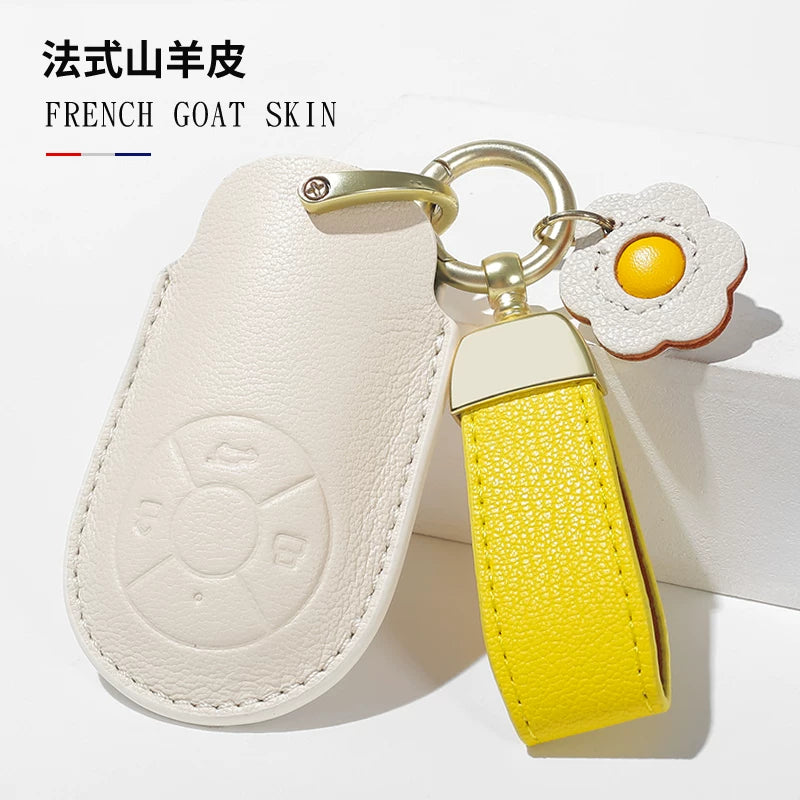 Euler Good Cat açar örtüyü, qadın Good Cat GT Lightning Cat orijinal dəri avtomobil açar örtüyü, balet pişik açar zəncirinə uyğundur