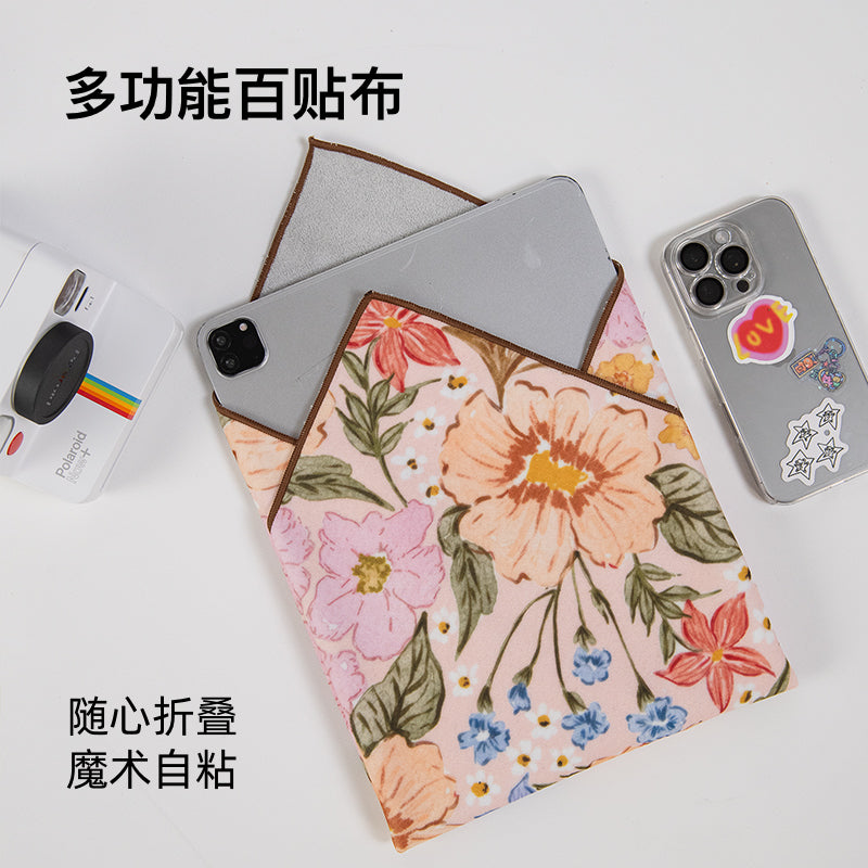 İsti Yosun Orijinal Çiçək Eksklüziv Portativ Mikro-SLR Kamera Sehrli Parça Kosmetik Çanta Saxlama Çirklənməyə qarşı Öz-yapışan parça Fuji Canon Leica Nikon iPad Planşet üçün uyğundur