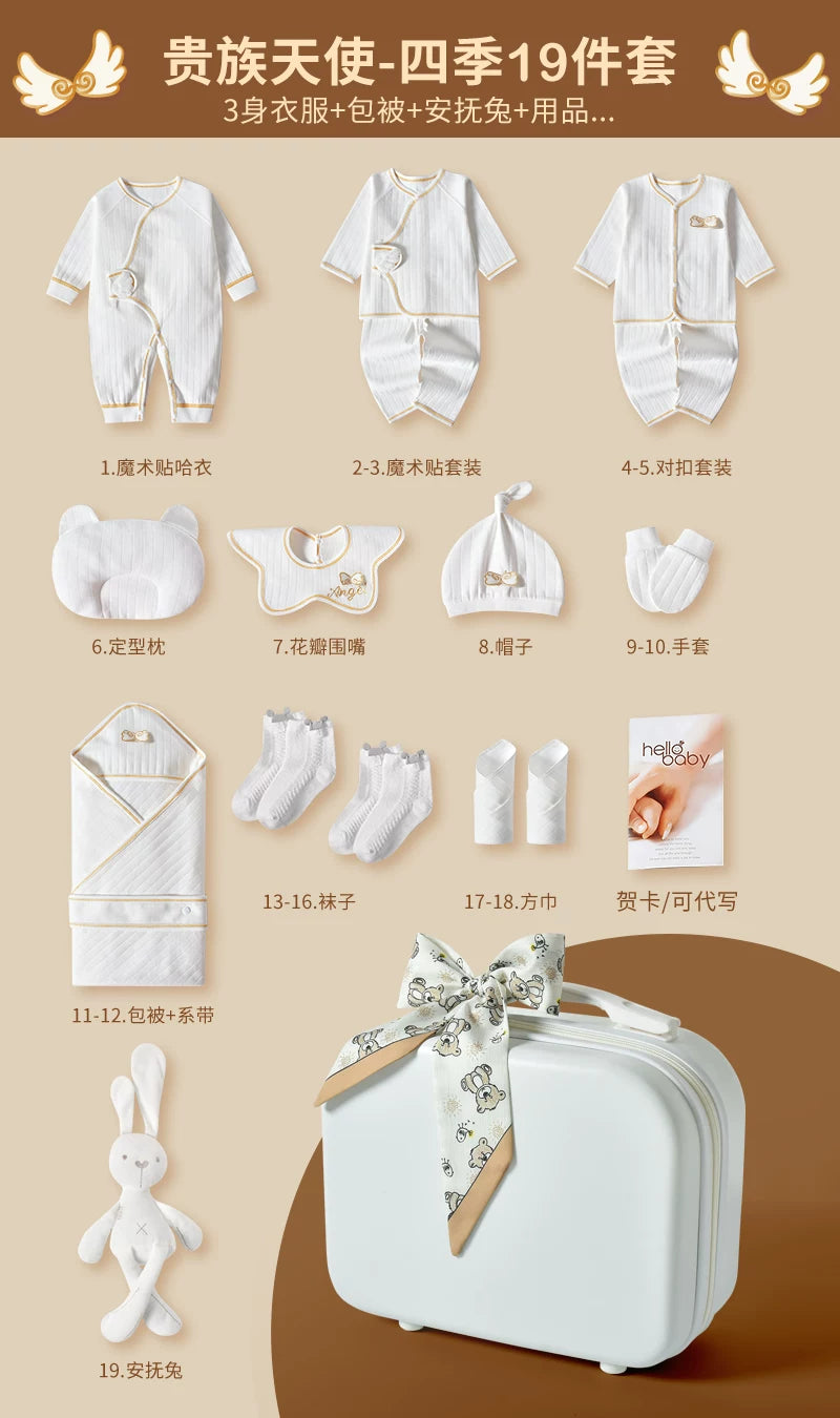 Körpə hədiyyə dəsti, yeni doğulmuş körpə üçün geyim və ləvazimatlar, yeni doğulmuş körpənin dolunay bayramı hədiyyəsi, yeni ana üçün yüksək səviyyəli hədiyyə.