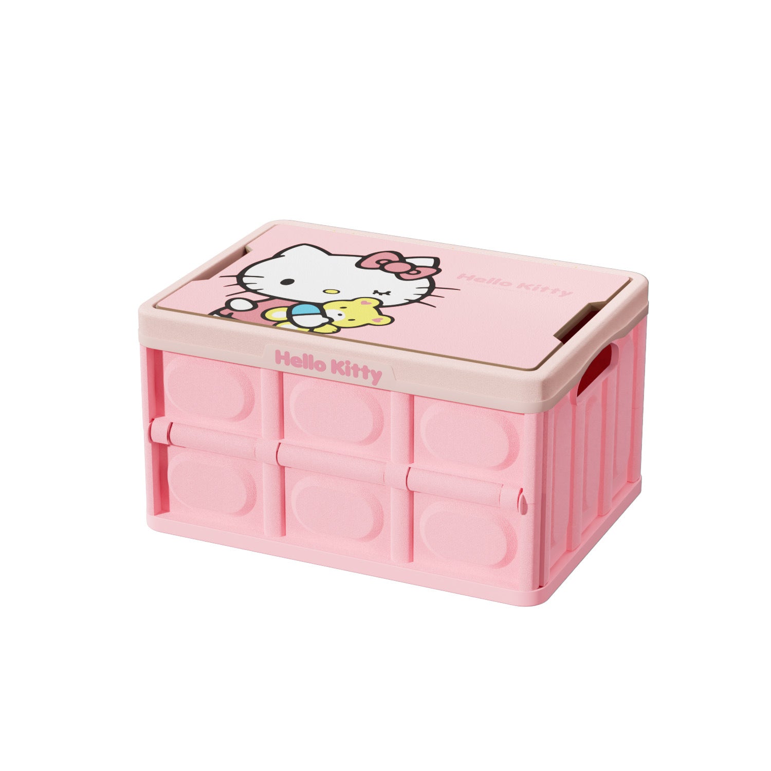 Hello Kitty co-branded car luggage organizer, car storage box, cartoon female car folding storage box