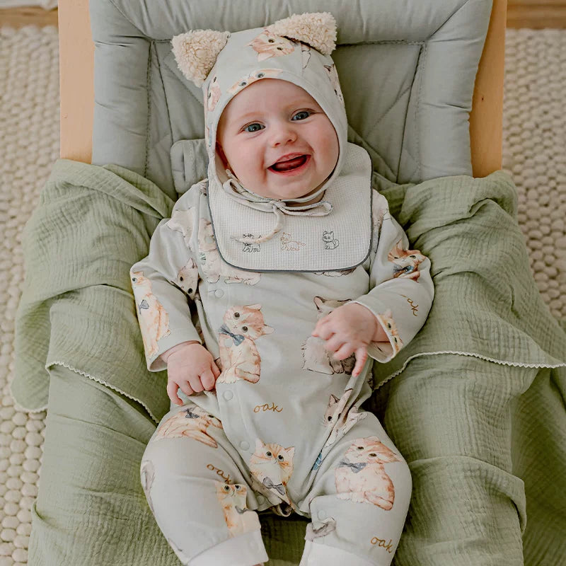 Palıd Ailəsi Təmiz Pambıq Körpə Geyimləri, Yenidoğulmuş Romperlər, Uzunqol Körpə Geyimləri, Sürünən Kostyum