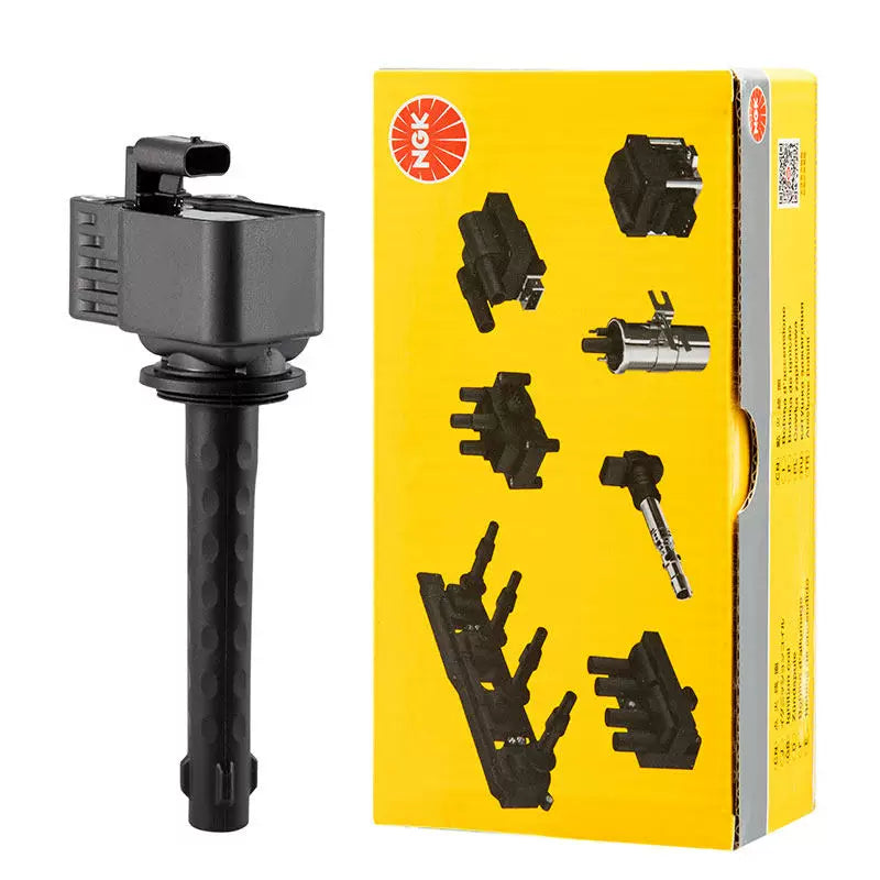 NGK ignition coil high voltage pack compatible with original equipment manufacturer (OEM) vehicles such as the Chevrolet Aveo, Malibu, Sail and Captiva.
