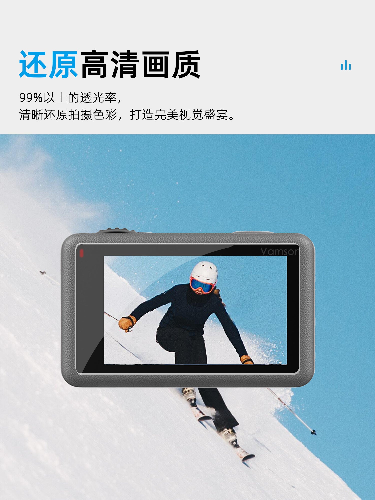 DJI Action5 Pro/4/3 hərəkət kamerası temperli film aksesuarları üçün uyğundur sinə kəməri kürək çantası klipi saxlama çantası selfi çubuğu ştativ avtomobil sorma fincanı açıq havada sürmə motosikleti üçün braket