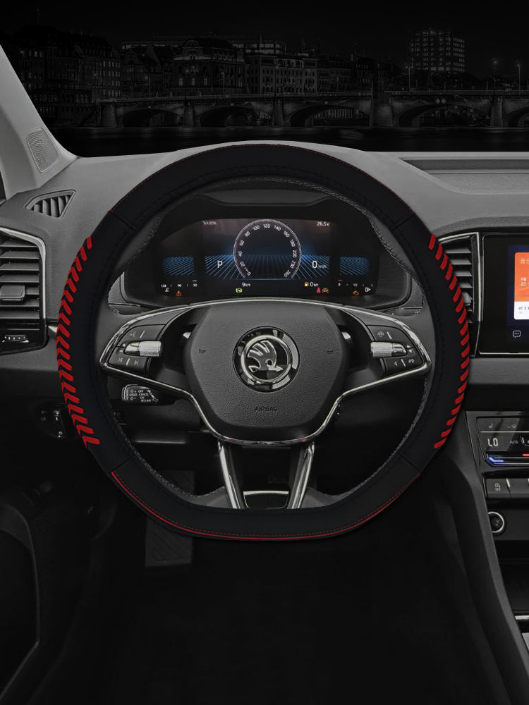 2025 Skoda Octavia Pro sükan örtüyü, Superb Karoq, Kodiaq GT sükan örtüyü, orijinal dəri, bütün mövsüm üçün.