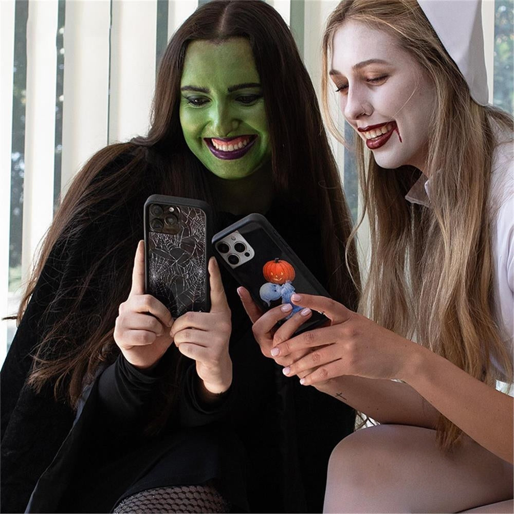 wf mobil telefon qutusu ortaq markalı Itsy Bitsy Spider Apple 17Pro kiçik hayalet Boo mobil telefon qutusu iPhone16/15/14/13ProMax/plus düşməyə qarşı qorunma üçün uyğundur
