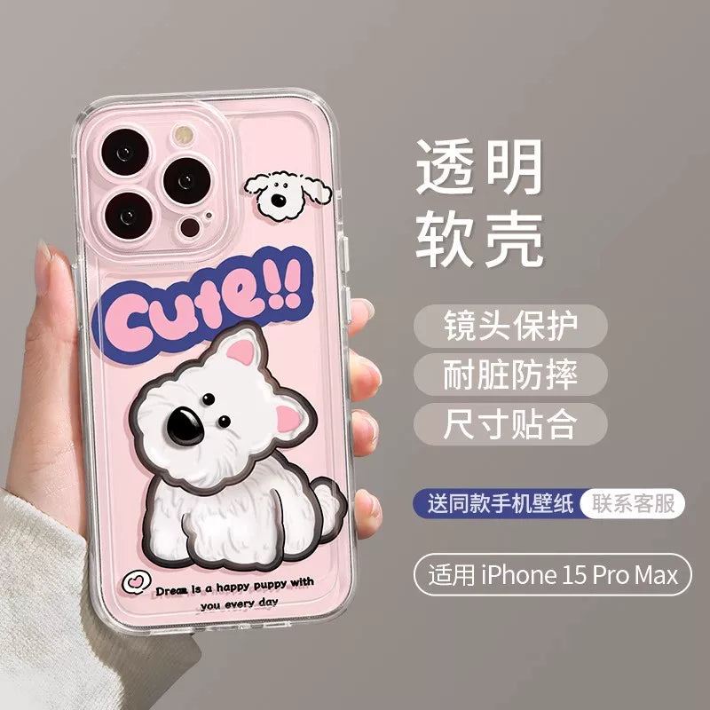 Uston Apple 17 mobil telefon qutusu üçün uyğundur, yeni iphone17promax yağlı boya piggy 17pro cute 16 yağlı boya bala 15 şəffaf 14 yumşaq qabıq 13 cizgi filmi 12 isti model 11 dəst 17air