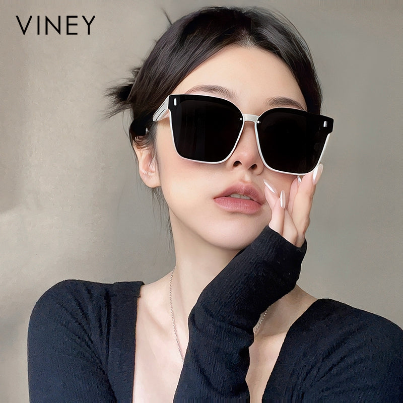 Viney Günəş Eynəyi Qadın 2026 Yeni Yay Günəş Eynəyi Retro Böyük Çərçivə Polarizasiyalı Anti-UV İnternet Məşhur Eynək