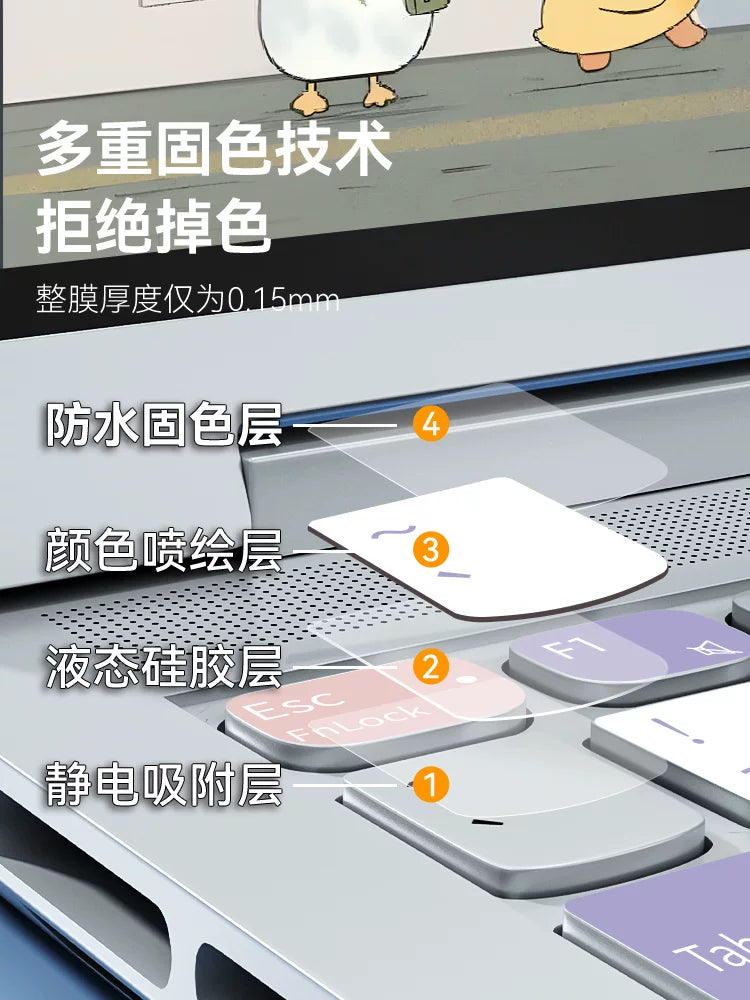 2024 Lenovo Xiaoxin pro16 klaviatura filmi üçün uyğundur air14 notebook plus Ruilong air15 qoruyucu film 14 düymlük kompüter pro14 tam əhatə edən toz örtüyü 2023 suya davamlı film