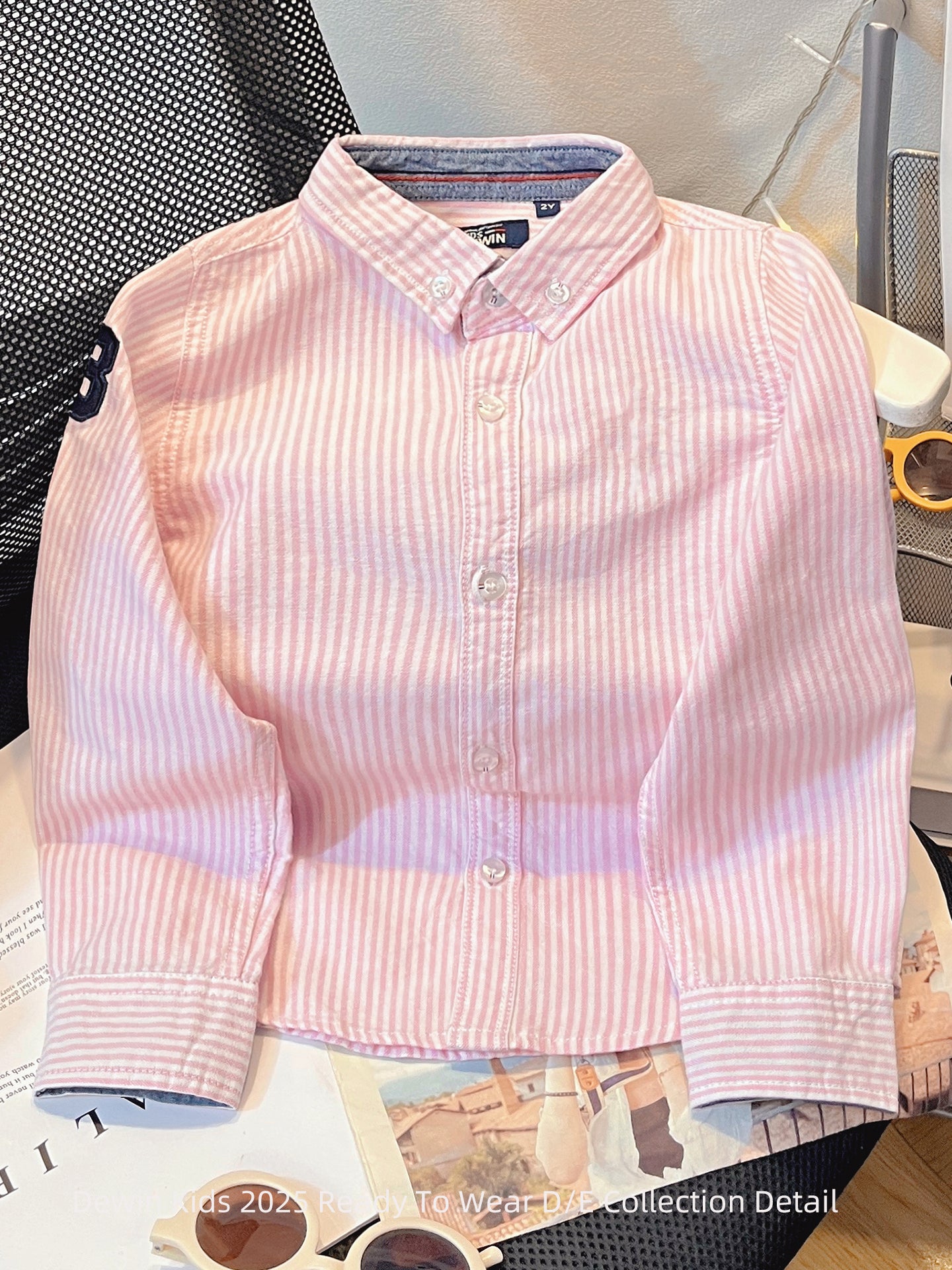 DEWIN yaz və payız üçün uşaq geyimləri, zolaqlı uzunqollu oğlan köynəkləri, 6-12 yaşlı oğlanlar üçün şık uşaq köynəkləri ixrac edir.