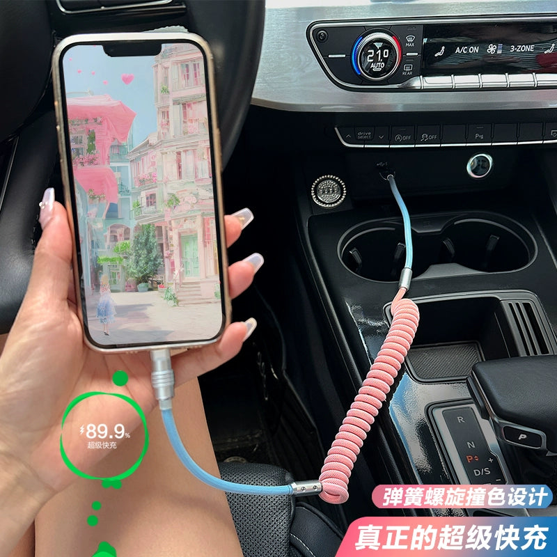 Tətbiq edilə bilən CarPlay Avtomobilə quraşdırılmış USB kabel Volkswagen BMW Audi Mercedes-Benz Yay Çıxarılan Avtomobil Doldurma Kabel