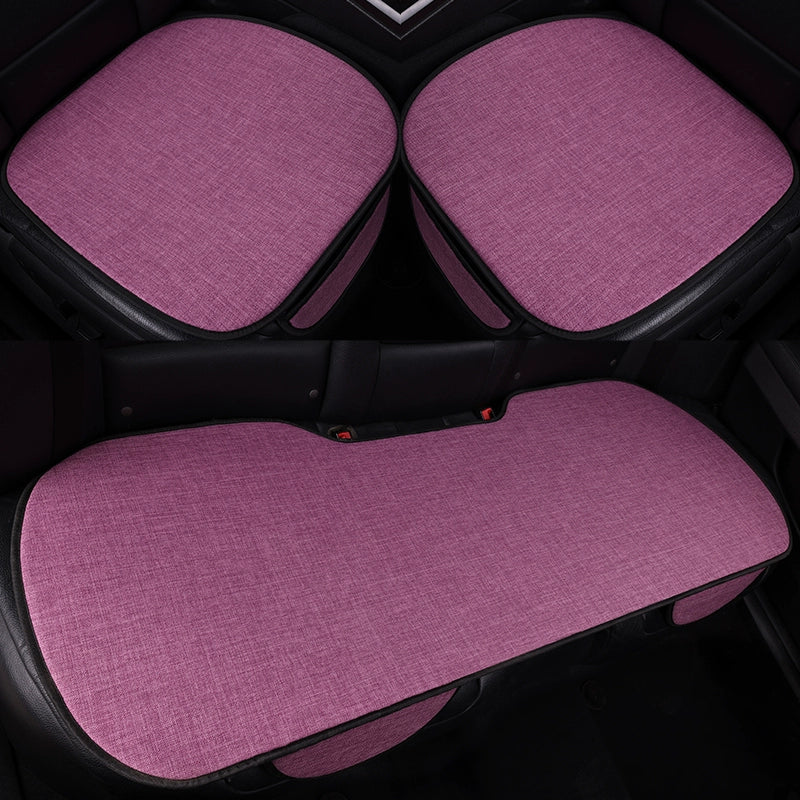 Avtomobil Yastığı Bütün İl Boyu Neytral Kətan Kiçik Bel Yay Nəfəs ala bilən Pambıq Kətan Sürüşməyən Sərin Yastıq Minimalist Oturacaq Örtüsü Oturacaq Yastığı
