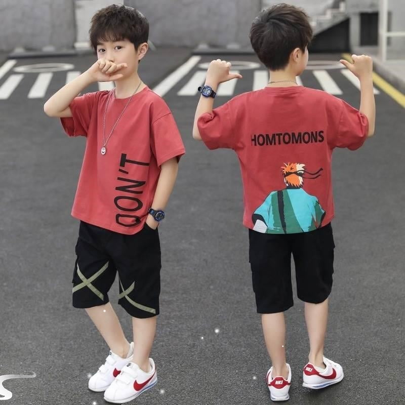 Uşaq oğlan uşaqları Körpə körpə futbolkası Şortlar Geyimlər Körpə oğlanlar