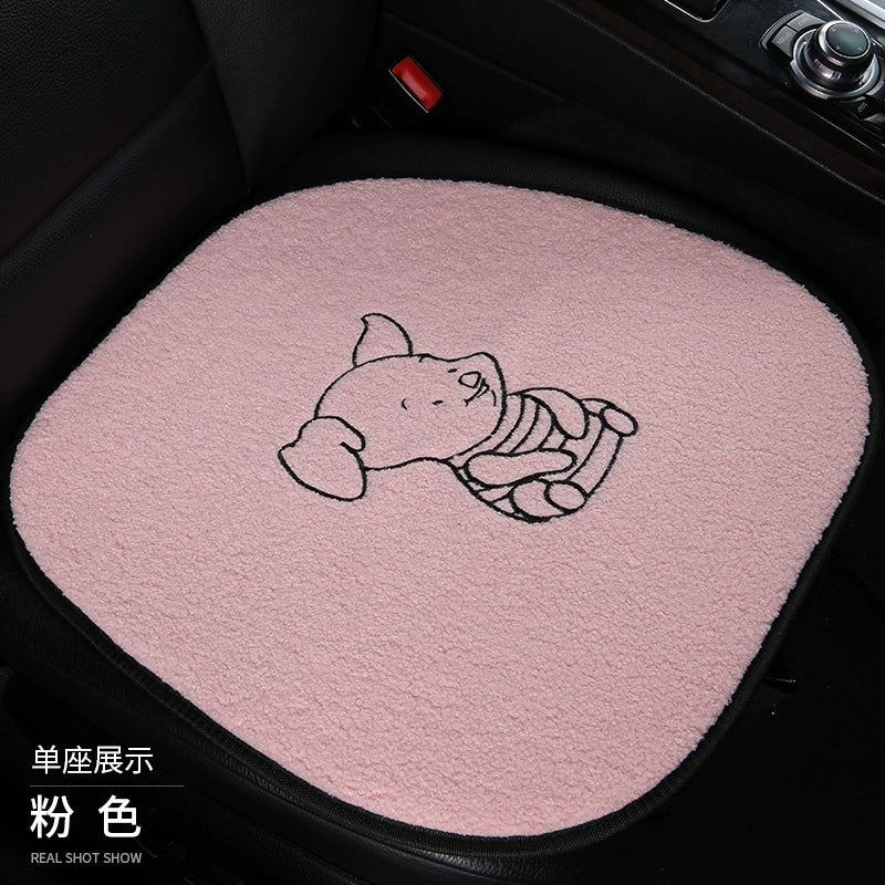 Avtomobil Yastığı Qış Dolması Üç Parçalı Cizgi Filmi Tək Parça Ins İnternet Məşhur Arxa Sıra Qısa Kaşmir Heattech Yəhər örtüyü