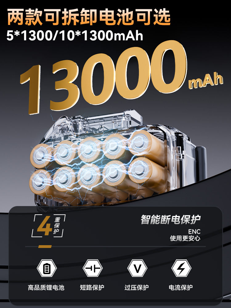 A handheld mini car vacuum cleaner with high suction power and wireless charging function, suitable for use both at home and in the car.