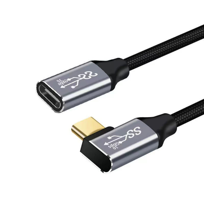 tip-c uzatma kabeli kişidən qadına məlumat kabeli PD cib telefonu şarj edən video proyeksiya notebook keçid adapter kabeli 10Gbps notebook 4k HD PD100W sürətli şarj ildırım və ildırım uzatma kabeli