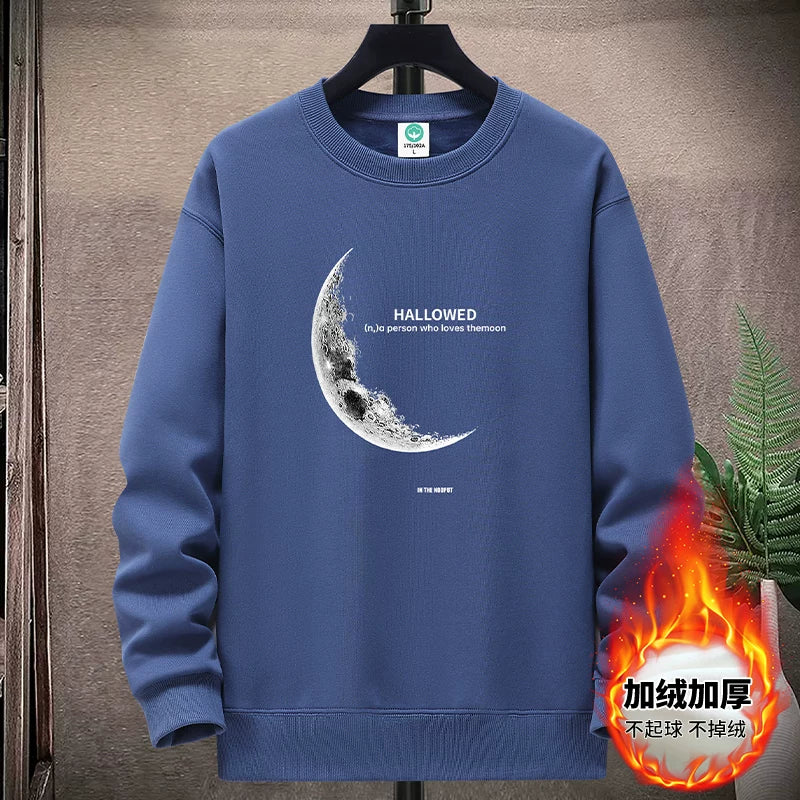 Yeniyetmələr və tələbələr üçün payız/qış təmiz pambıqdan hazırlanmış yun yaxalıqlı sviter, boş oturan gündəlik kazak alt qatı, qalın və isti top