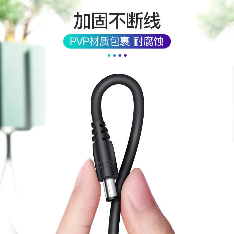 Dairəvi deşikli şarj cihazı kabel masa lampası fan dəyirmi başlı elektrik kabeli usb-dən dc5.5/3.5/2.5MM enerji məlumat kabeli