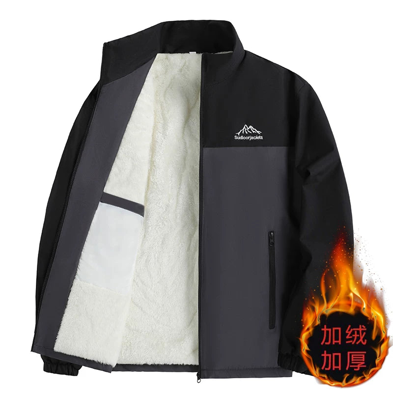 Kişilər üçün yaz və payız üst geyimləri: Dəbli və çoxfunksiyalı dayaqlı gödəkçə, külək və suya davamlı, nazik və boş forma