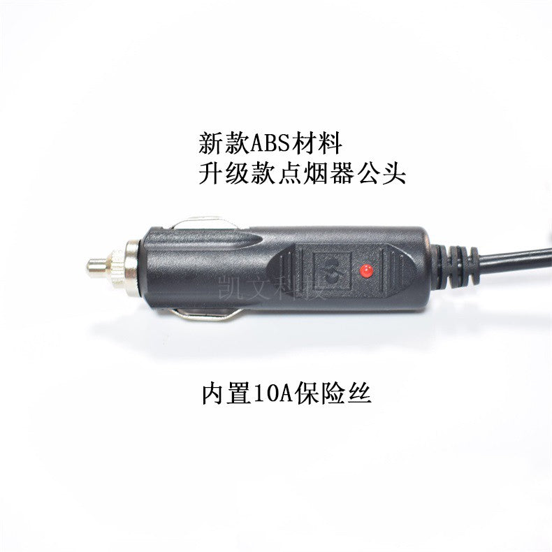 0,75 Kvadrat Metr Mis Qalın 12V Avtomobil Şarj Cihazı Elektrik Şnurlu Siqaret Çakmağı Dc5.5x2.5 Kişi Konnektoru Neytral 10A daxilində