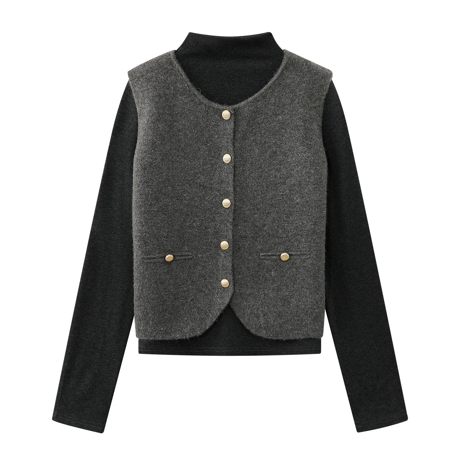 Cholisa-nın payız və qış üçün rəngli, qısa toxunmuş, dairəvi yaxalı, özünəməxsus və gözəl laylı jileti.