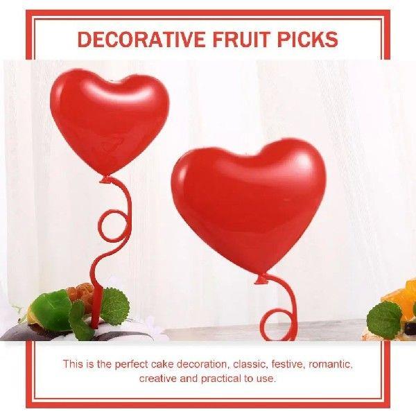 36 Pieces Heart Picks Valentine's Day Cake Toppers Wedding