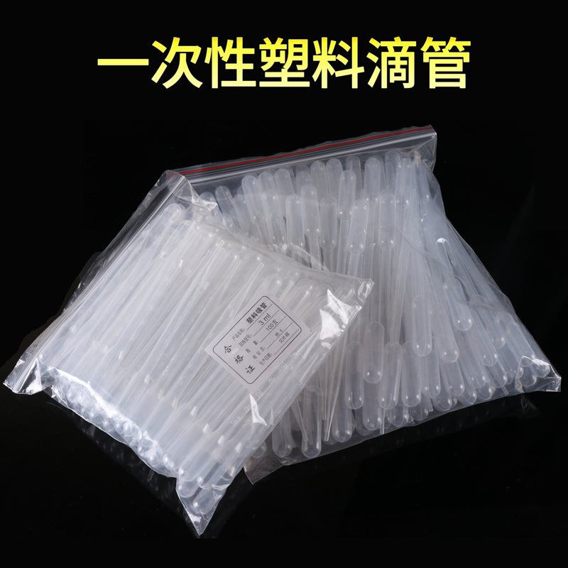Wanyang Laboratoriya Plastik Damcılıq Birdəfəlik Pasteur Samanı Ölçülü 0.2/0.5/1/2/3/5/10ml Kiçik Saman 100 Böyük Damla Qalınlaşmış Plastik Şüşə Kauçuk Başlı Saman