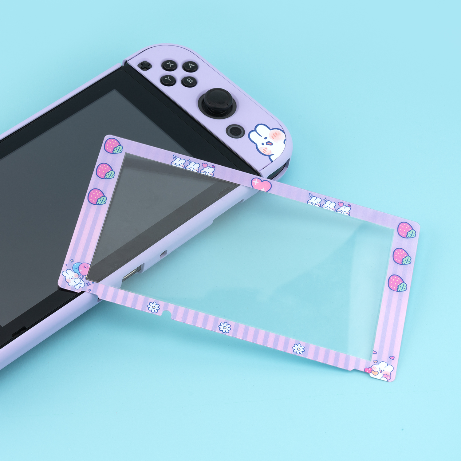 Mən çox istəyirəm Nintendo keçidi rəngli kənar temperli film OLED qoruyucu film ns yüksək dəqiqlikli film batareyanın ömrü versiyası oyun tam ekran filmi