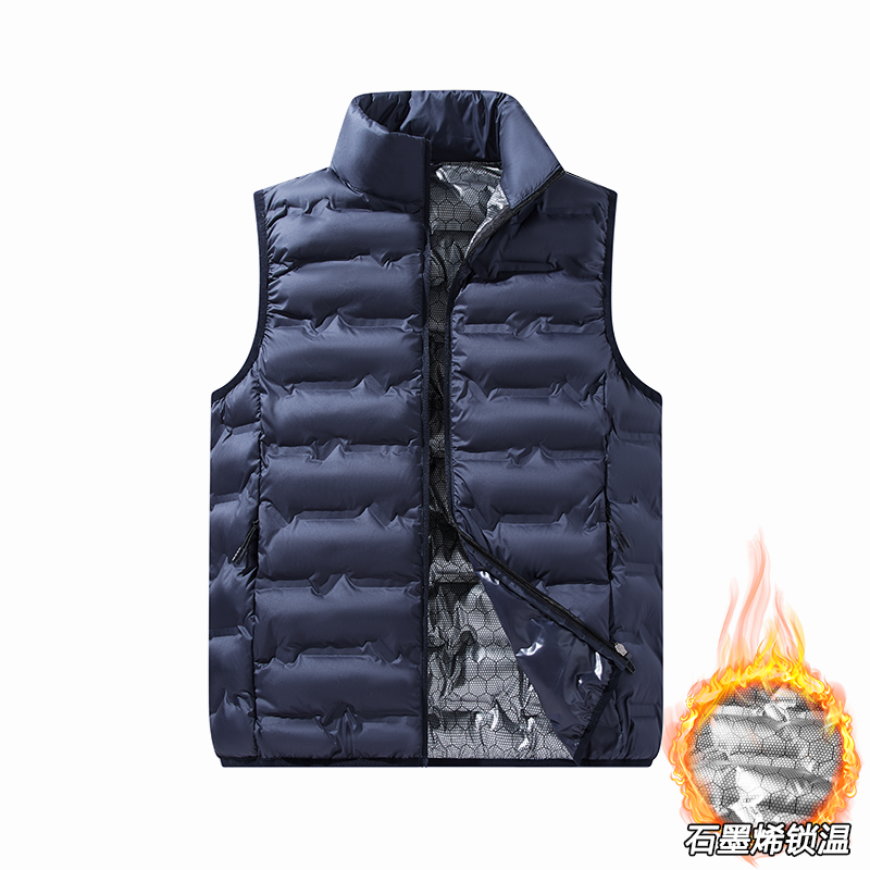 Paul's Kişilər üçün Yüksək Yaxalı Pambıq Jilet, Koreya üslubunda, Çoxfunksiyalı, Dəbli, Trendli, İsti, Payız və Qış Üst Geyimləri