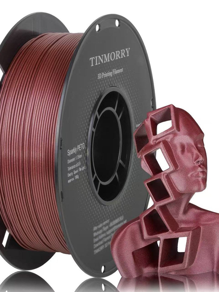 Tinmorry PETG Shiny Series 3D Printer Sərf materialları 1.75mm1KG Qapaq Teksturası
