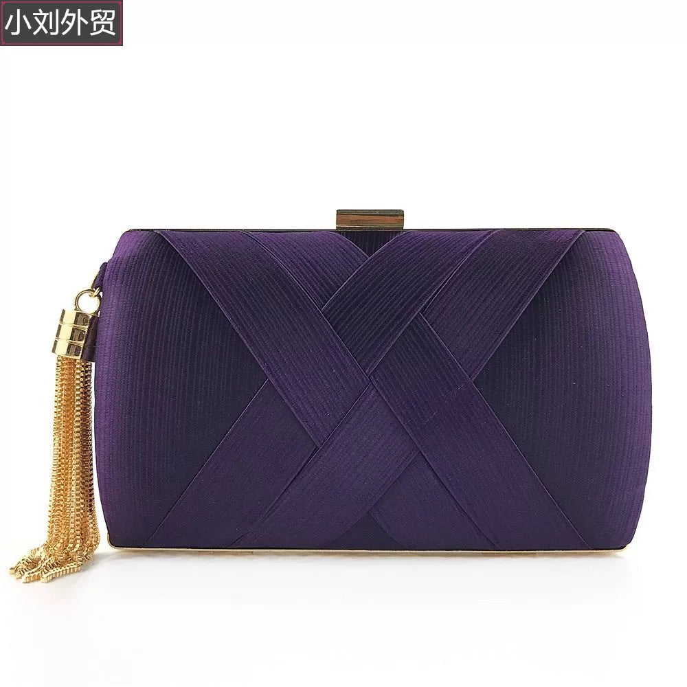 Handmade clutch evening bag wedding party graduation bridal bag
