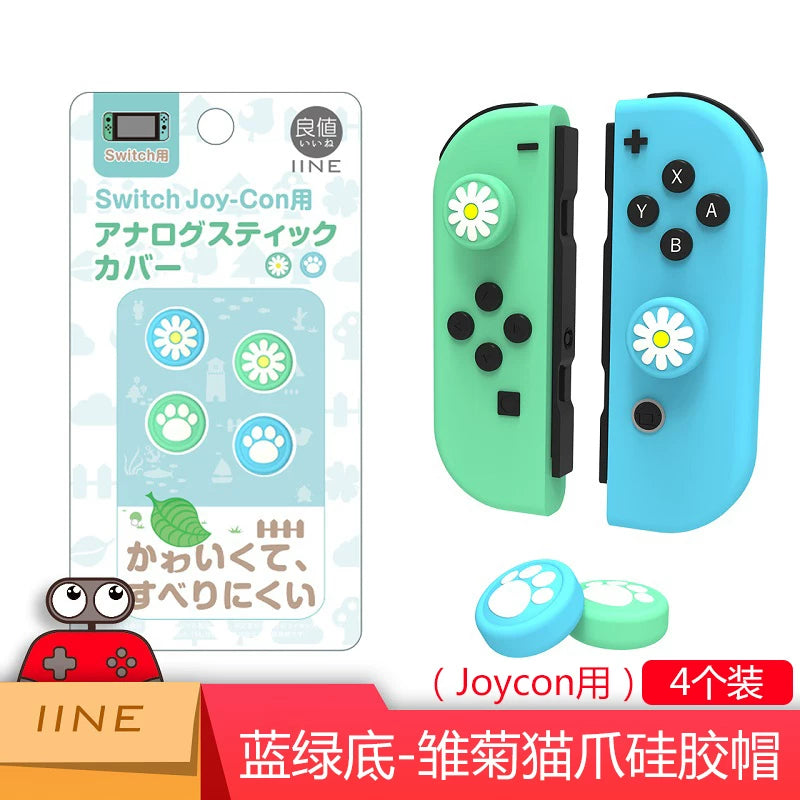 Roker qapağı joycon PRO qoruyucu silikon qapaq düymə qapağı NS pişik pəncəsi oled adapter lite