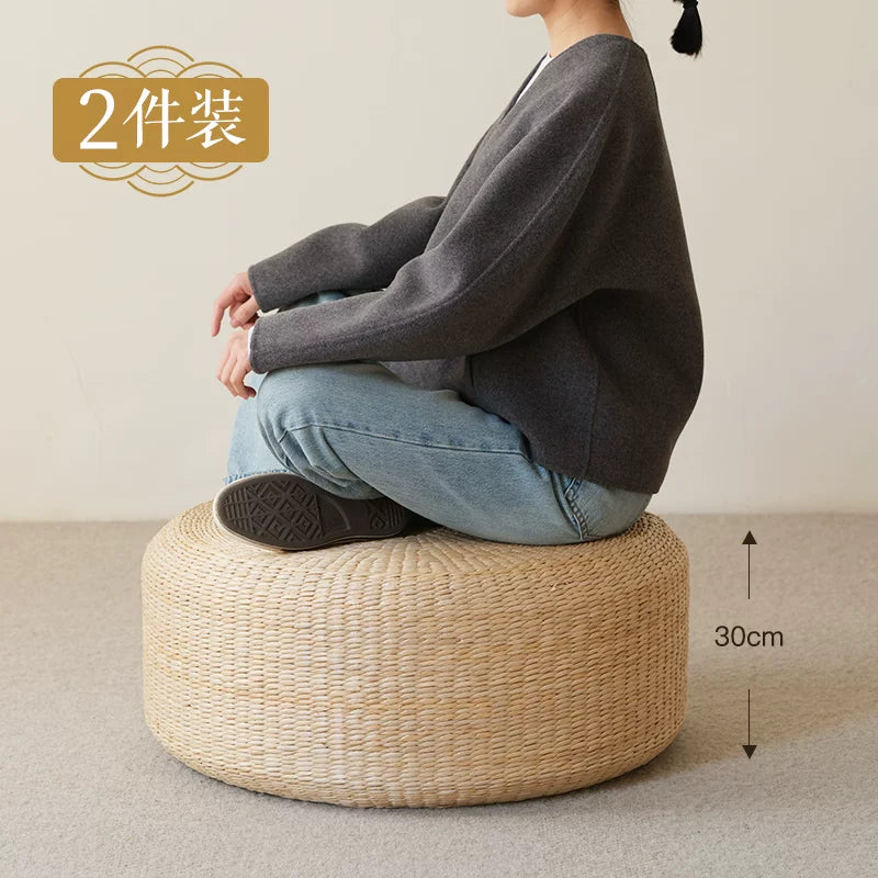 Yapon tatami futon yastığı meditasiya meditasiya döşəyi yer meditasiya mat balkon rattan ev mat saman mat