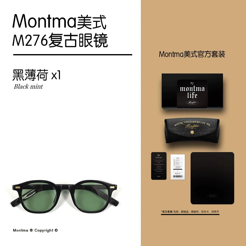 Montma American retro M276 ultra yüngül açıq polarizasiya eynəkləri kişi və qadın gün eynəkləri sürücülük və motosiklet günəş eynəyi