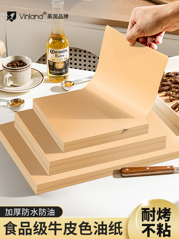 Qida yağ keçirməyən kağız kraft yağlı kağız soba çörək bişirmək üçün birdəfəlik barbekü yağı udma pad xüsusi pad kağızı qida dərəcəli arakəsmə
