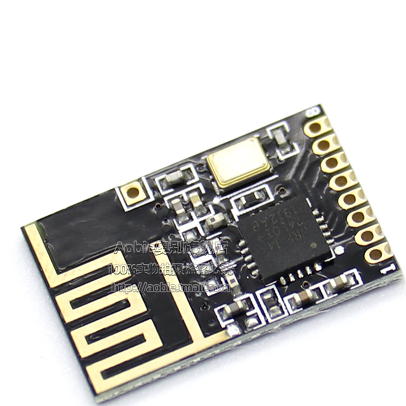 SMD NRF24L01+ simsiz ötürücü və qəbuledici modul 2.4G məlumat ötürülməsi və qəbulu rabitə modulu təkmilləşdirilmiş güc